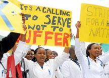 Kenyan nurses on strike for higher wages and better working conditions