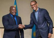 Presidents Joseph Kabila and Paul Kagame