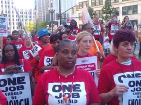 Detroit Unite Here on Strike at the Westin Book Cadillac Hotel