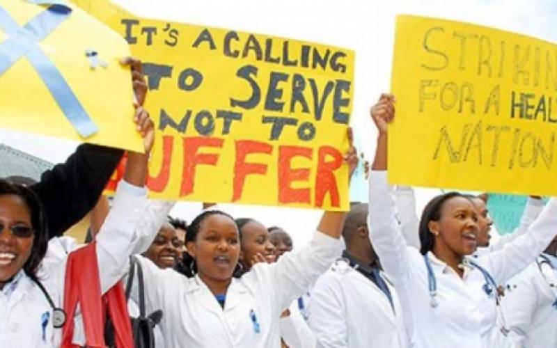 Kenyan nurses on strike for higher wages and better working conditions