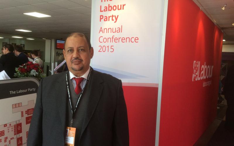 Limam Mohamed Ali from Polisario at Labour Annual Conference in 2015