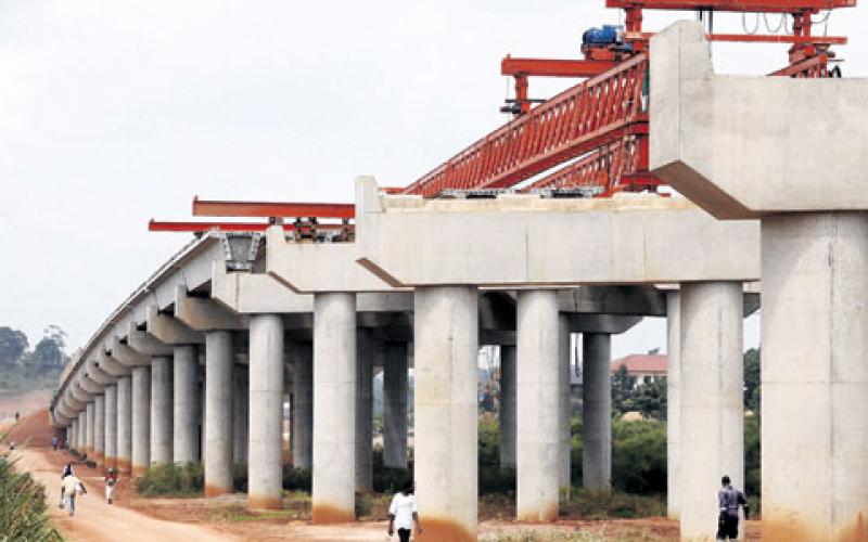 Past construction works on the Kampala-Entebbe, Uganda