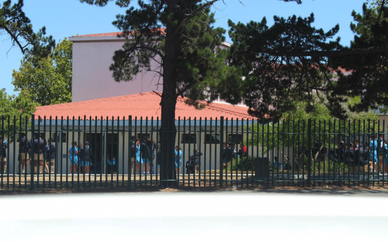 For illustration: A picture of school in South Africa