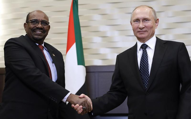 Sudanese and Russian presidents