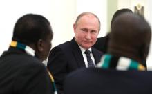 Presidents Putin and Mnangagwa