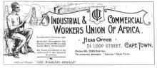 South African Industrial and Commerical Workers Union during the 1920s.